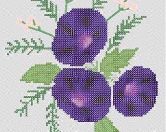 Kruissteek - patroon wilde bloemen