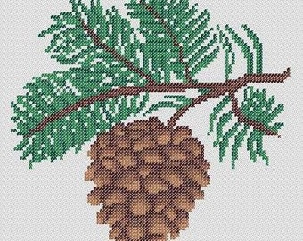 Pinecone - Cross Stitch Pattern