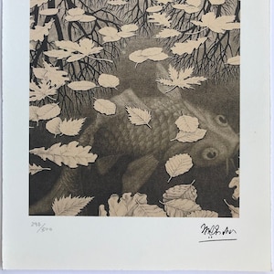 M.C. Escher, "TRE MONDI" 1898 - 1972, Edizione litografica