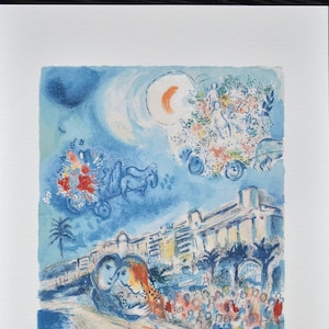 Marc Chagall, Litografia, Podpisana, Edycja Limitowana, Chagall ART