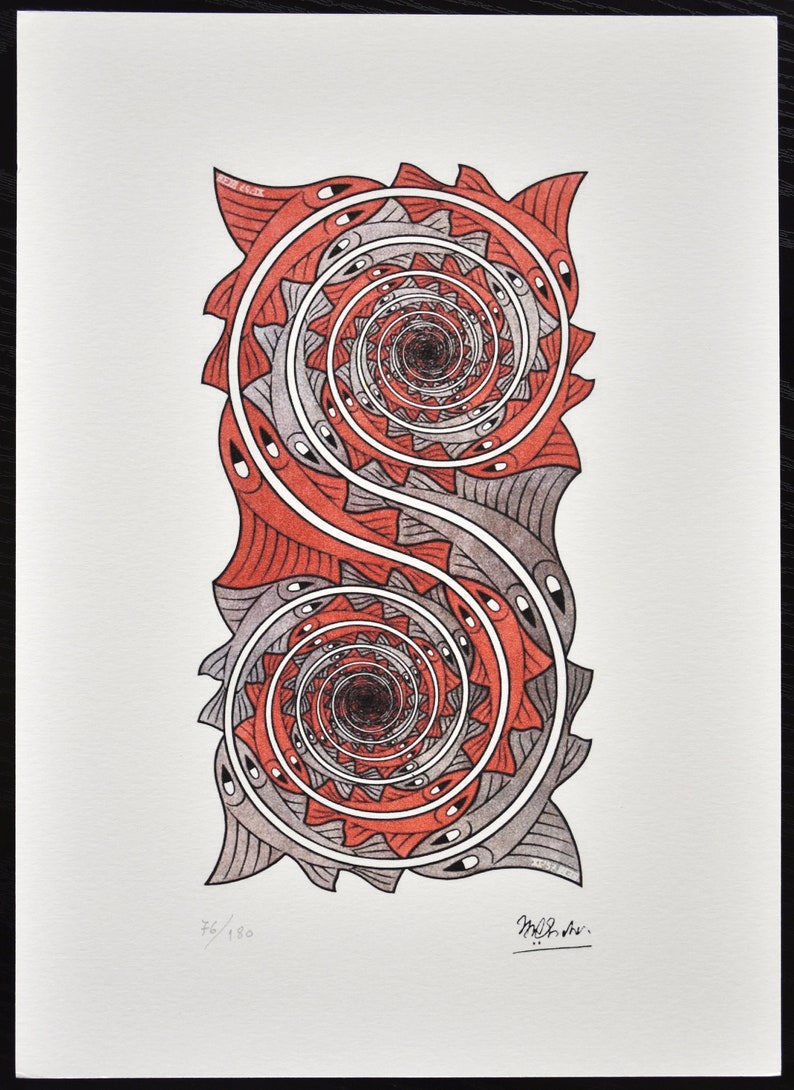 M.C. Escher, Lithograph, Limited Edition, Art - Etsy