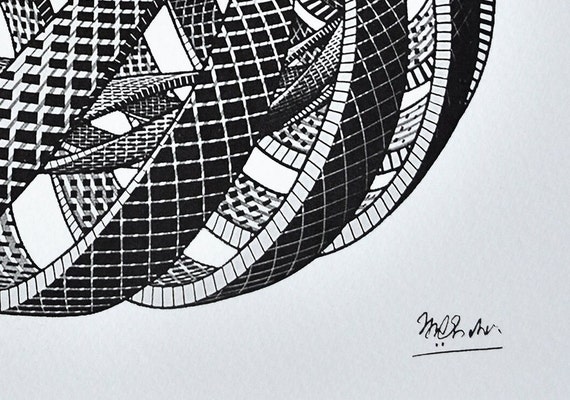 M.C. Escher, Spirals, 1953, Lithograph, Signed Art - Etsy M.C. Escher, Spirals, 1953, Lithograph, Signed Art - Etsy