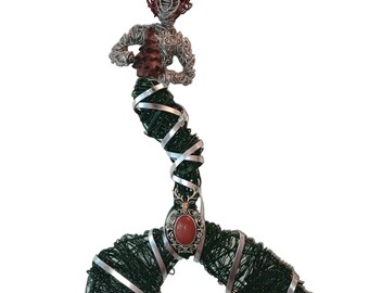 Solstice Yule Christmas Tree mermaid wall hanging