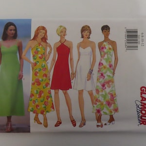 Butterick Pattern 5043 Vtg 1997 Misses Summer Dress 6-8-10-12 UNCUT Easy Glamour