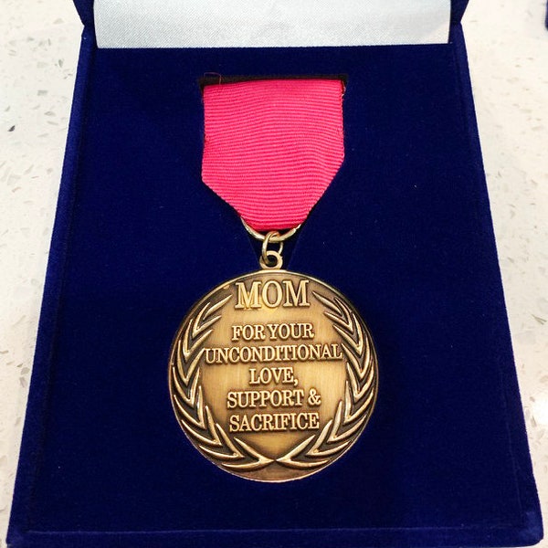 Mom Medal with presentation case