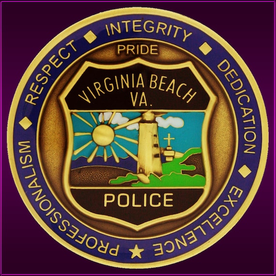 Virginia Beach Police Challenge Coin Paper & Party Supplies