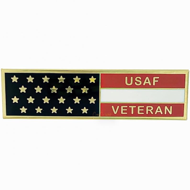 Veteran Airforce Flag Pin Bar Color