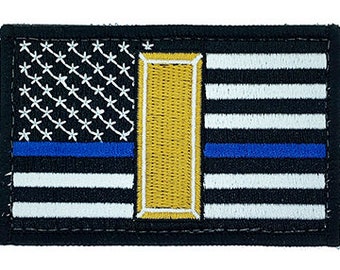 Police LT Patch Gold