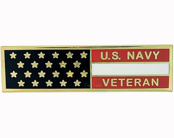 Veteran Navy Flag Pin
