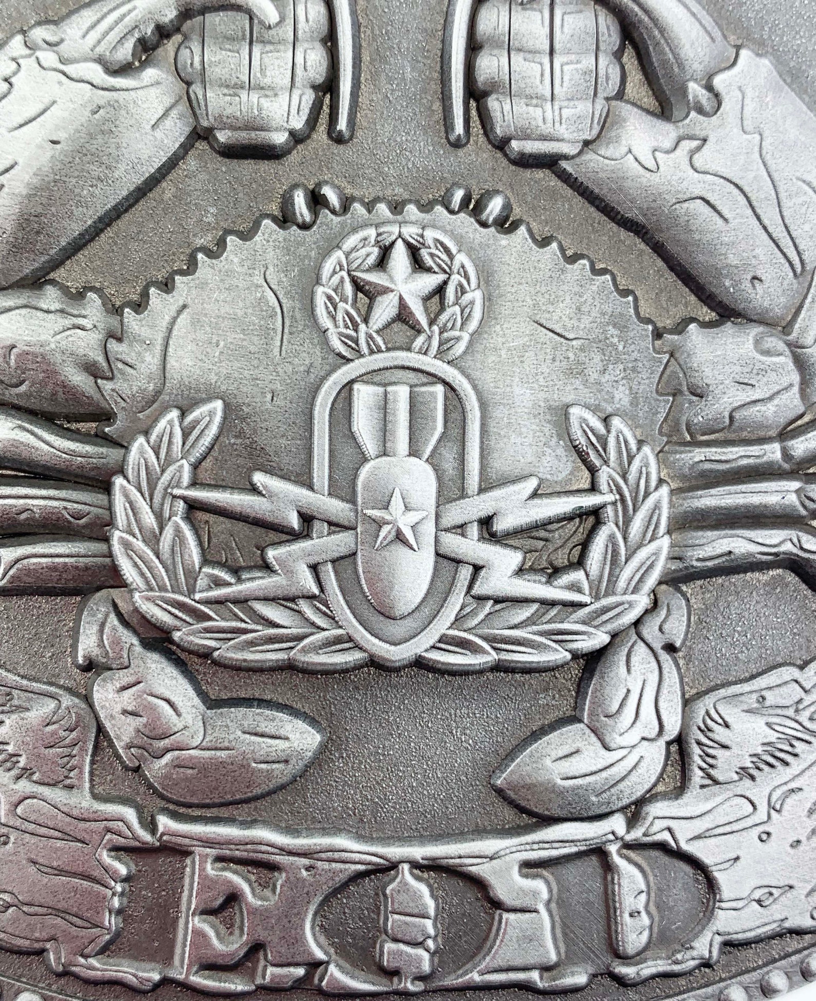 EOD Crab Belt Buckle Old Antique Silver Etsy