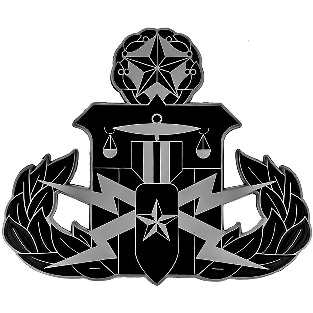 Bomb Squad Car Emblem Antique Silver