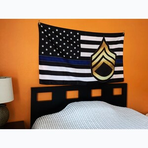 3 x 5 Sgt Thin Blue Line Flag