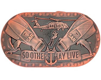 SAR belt buckle Old Antique Copper