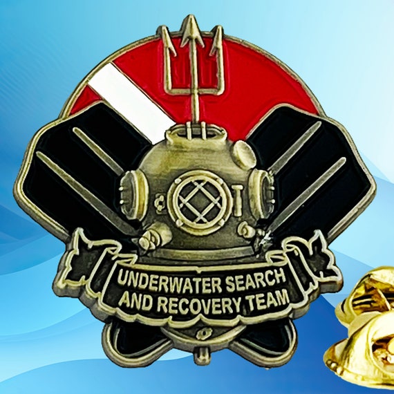 Underwater Search and Rescue Team Lapel Pin