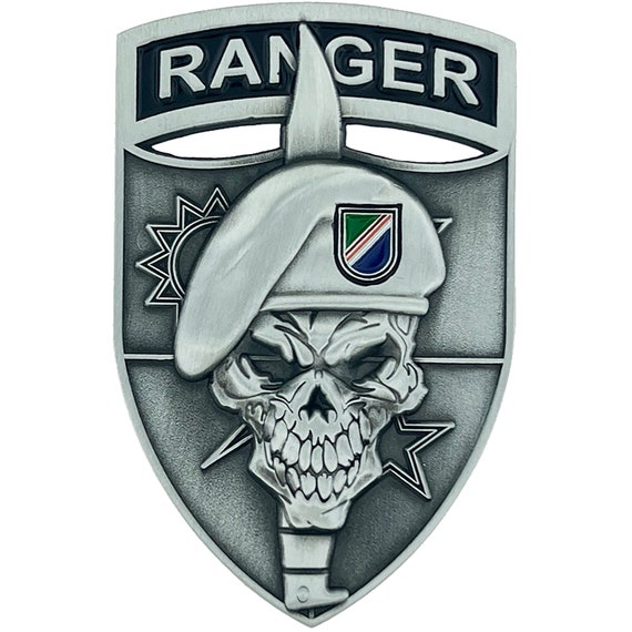 75th Ranger Regiment Skull Logo Ranger Raiders PVC Patch – American