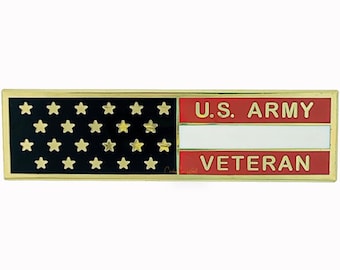 Veteran Army Flag Pin Bar