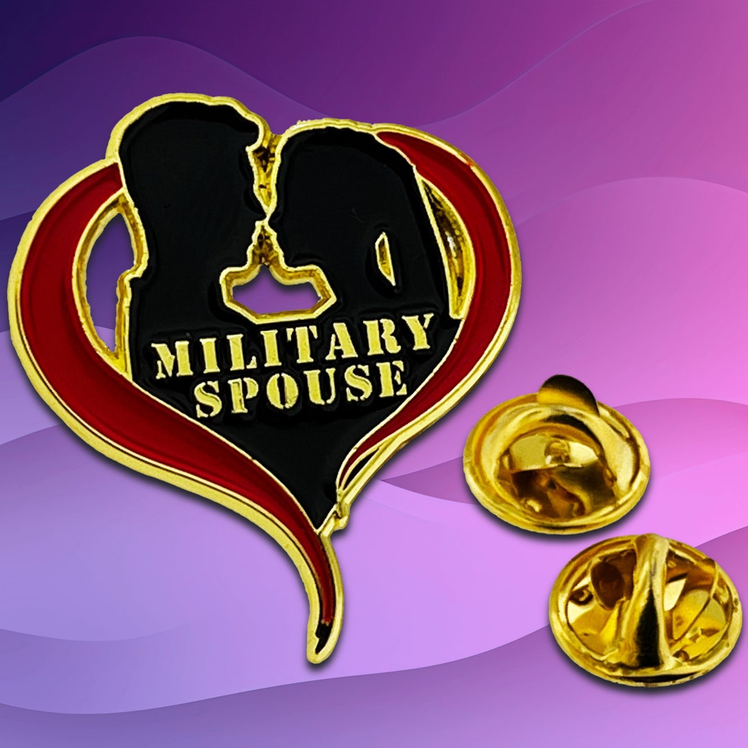 Military Spouse Lapel Pin Etsy