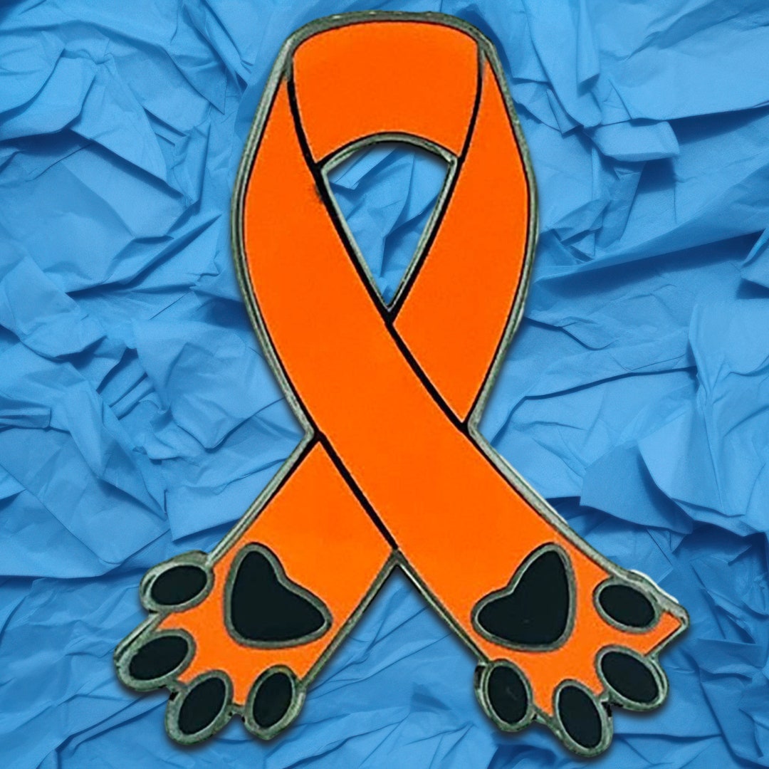 Animal Protection Ribbon Color Prevent Animal Cruelty Ribbon Lapel Pin - Etsy