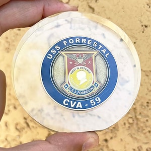 USS Forrestal CVN-59 Münze in Acryl