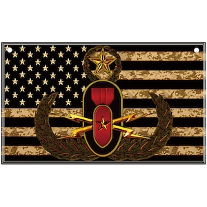 3 x 5  EOD Color Flag