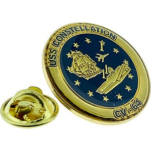 USS Constellation CV-64,  1 inch Lapel Pin