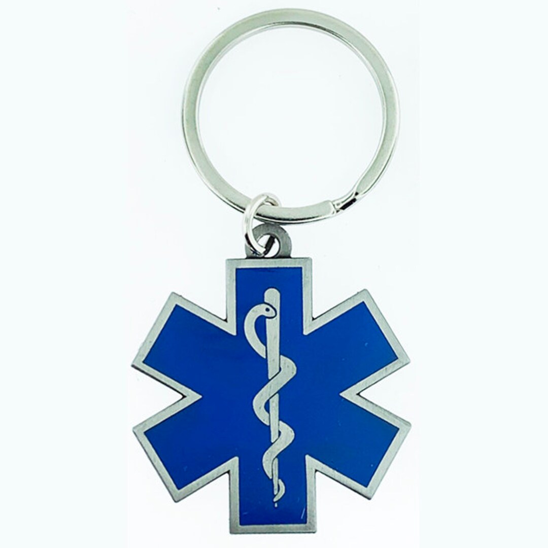 Star of Life Keychain Etsy