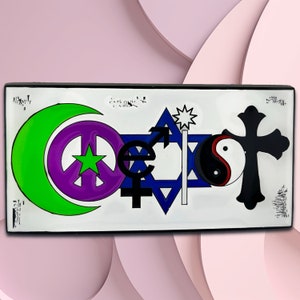 Coexist White Gürtelschnalle