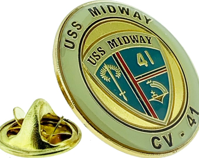 Uss Texas Cap USS MIDWAY CV-41 Aircraft Carrier Ship's Crest Patch