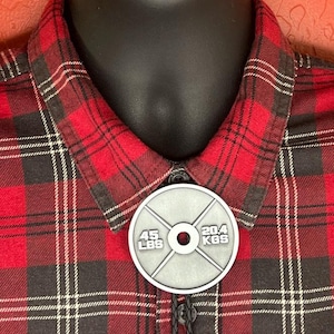 Bolo Tie - Gewicht Platte Antik Silber