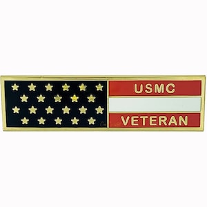 Veteran Marine Flag Pin Bar