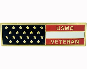 Veteran Marine Flag Pin Bar