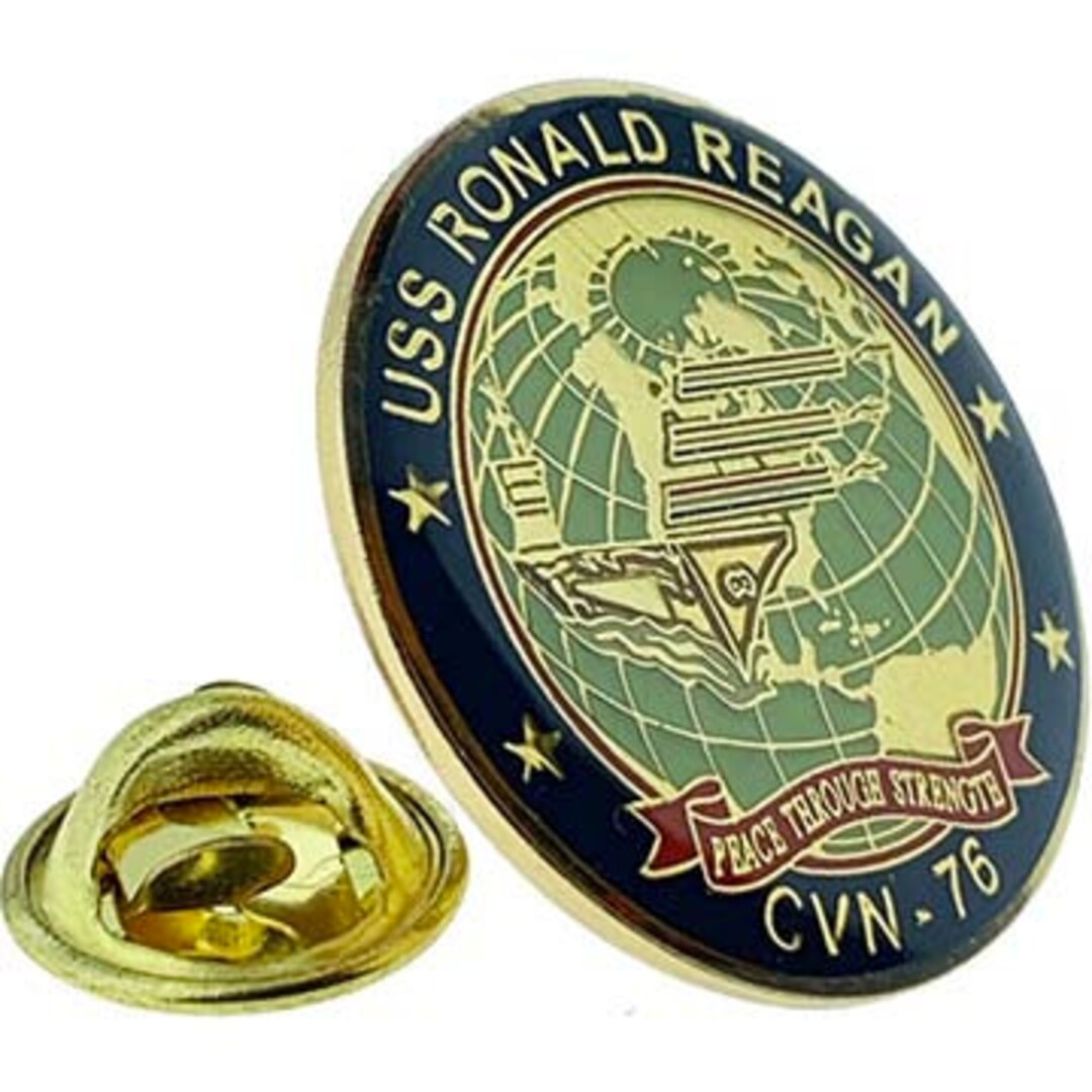 USS Ronald Reagan CVN76 1 Inch Lapel Pin Etsy