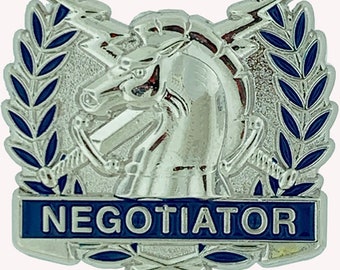Negocjator Pin Srebrny