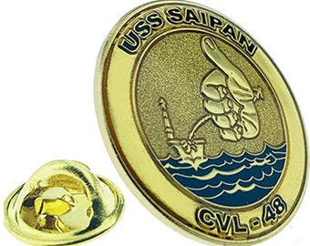 USS Saipan CVL-48, reversspeld van 1 inch