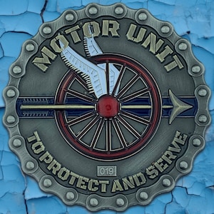 Police Motor Officer 2.5&quot; Coin