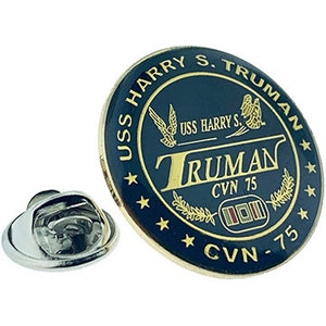 USS Truman CVN-75, 1 inch Lapel Pin