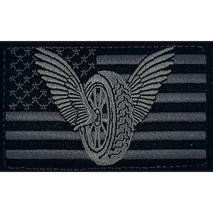 Police Motor Patch - Subdue Gray Wing