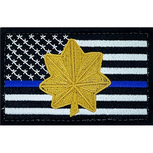 Police Major Patch Gold