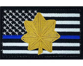 Police Major Patch Gold