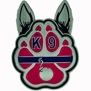 K9 Bomb Detection Lapel Pin