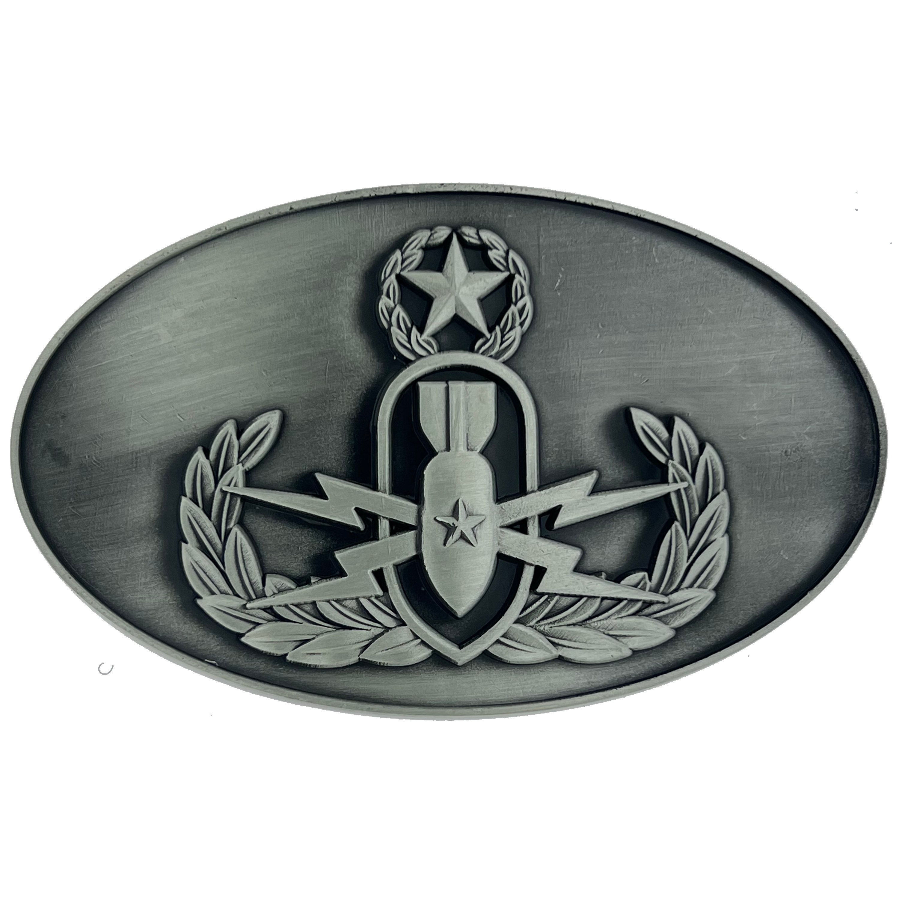 Fivela de cinto EOD Prata Antiga