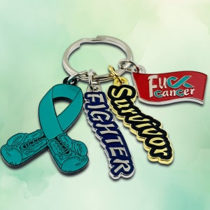 Ovarian Cancer Survivor Keychain