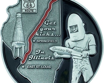Huge 24” USA Route 66 Metal Sign - Garage Vintage Tin Sign - Man Cave ...