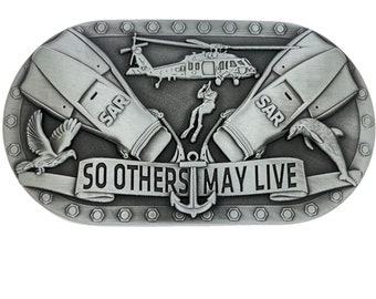 SAR belt buckle Old Antique Silver