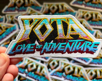 YOTA 冒険の愛 ~ トヨタ刺繍モラルパッチ ~ ソー ラブ & サンダー パロディ ヘッドライナー アクセサリー ~ タコマ 4Runner Fj Cruiser タンドラ