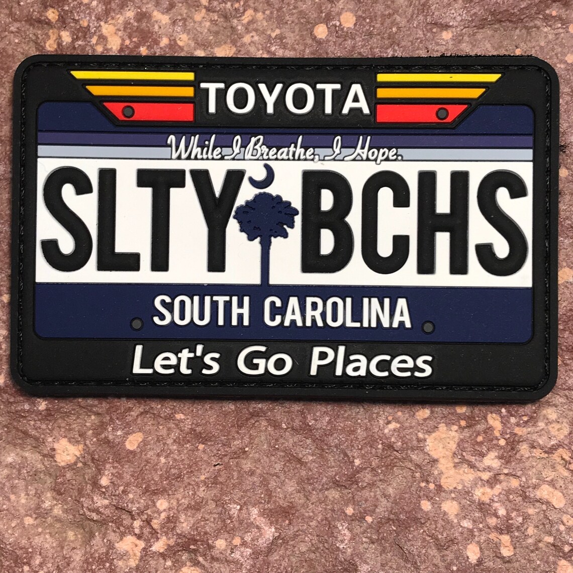 South Carolina Collectible License Plate PVC Patch | Etsy