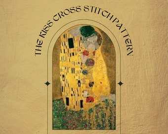 De kus van Gustav Klimt downloadbaar kruissteekpatroon