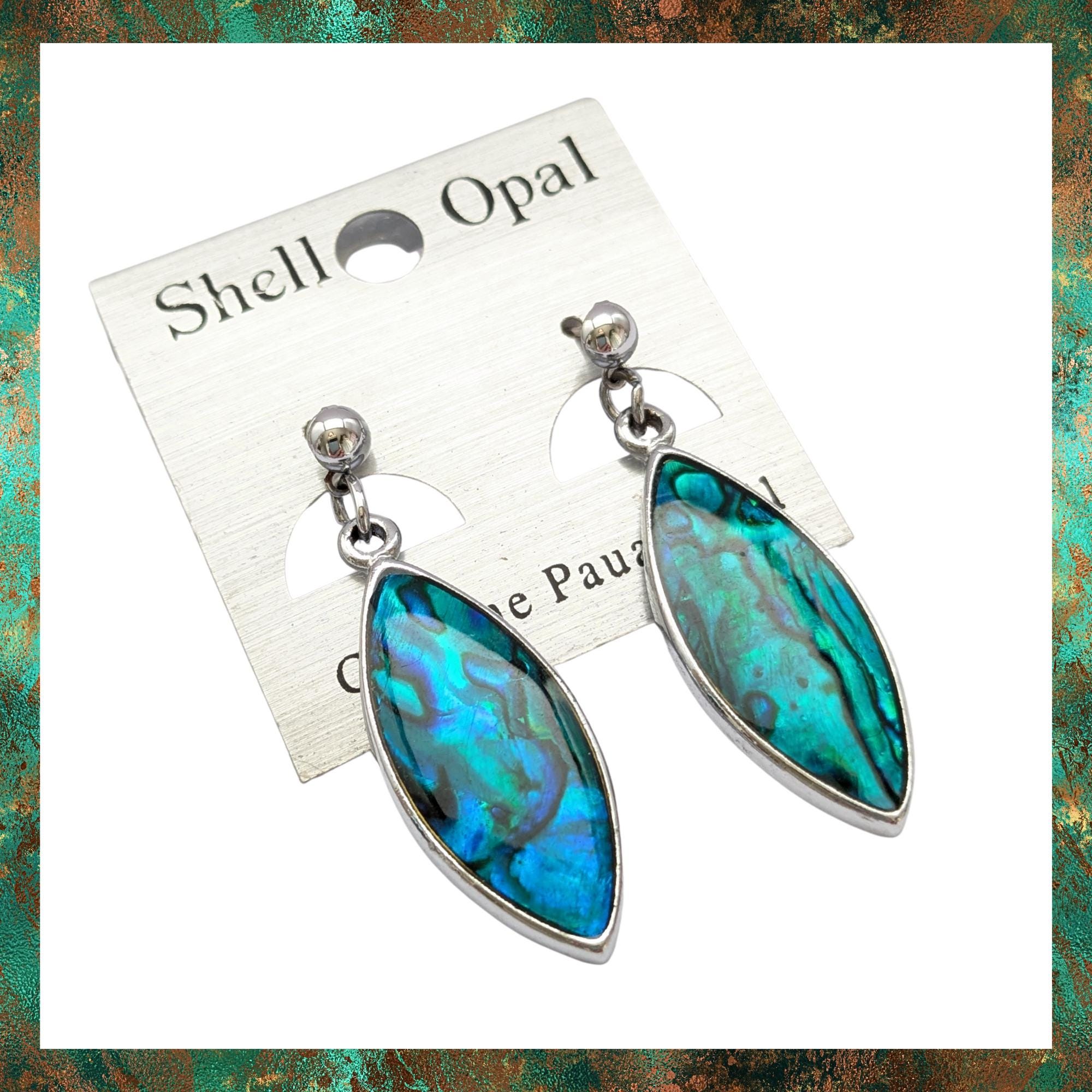 New Zealand Paua Shell Earrings UK