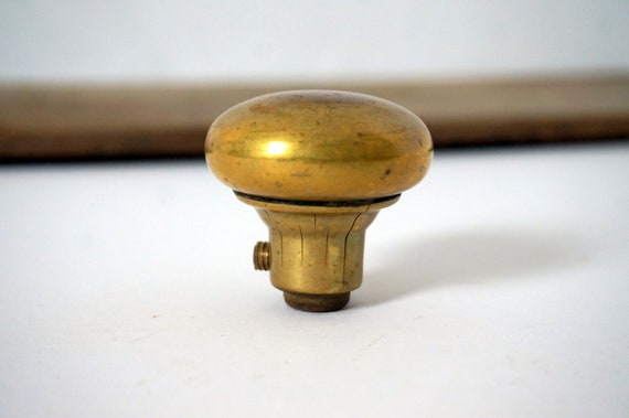 Single Small Brass Door Knob Vintage Hardware Salvage Etsy