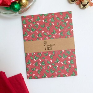 5 Coordinating Christmas Envelopes w/ Paper